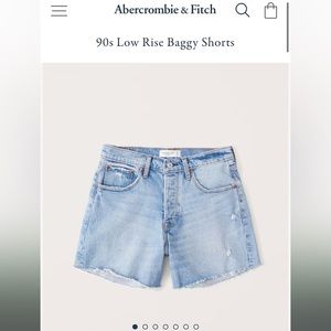 Abercrombie & Fitch- Women’s 90s Low Rise Baggy Short- Sz 10 Waist 30